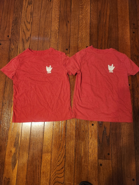 Cat & Jack Other - Cat & Jack Red Tee with White LOVE Logo